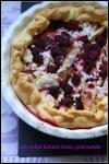 Tarte pommes framboises